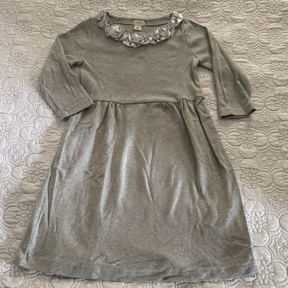 J. Crew Kids Dress in Soft Gray